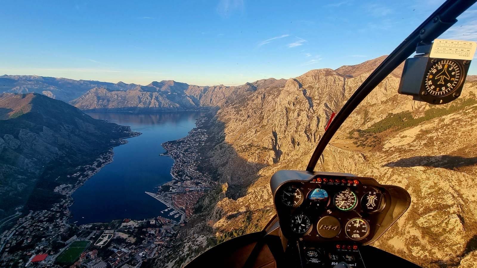 Helicopter training in Montenegro