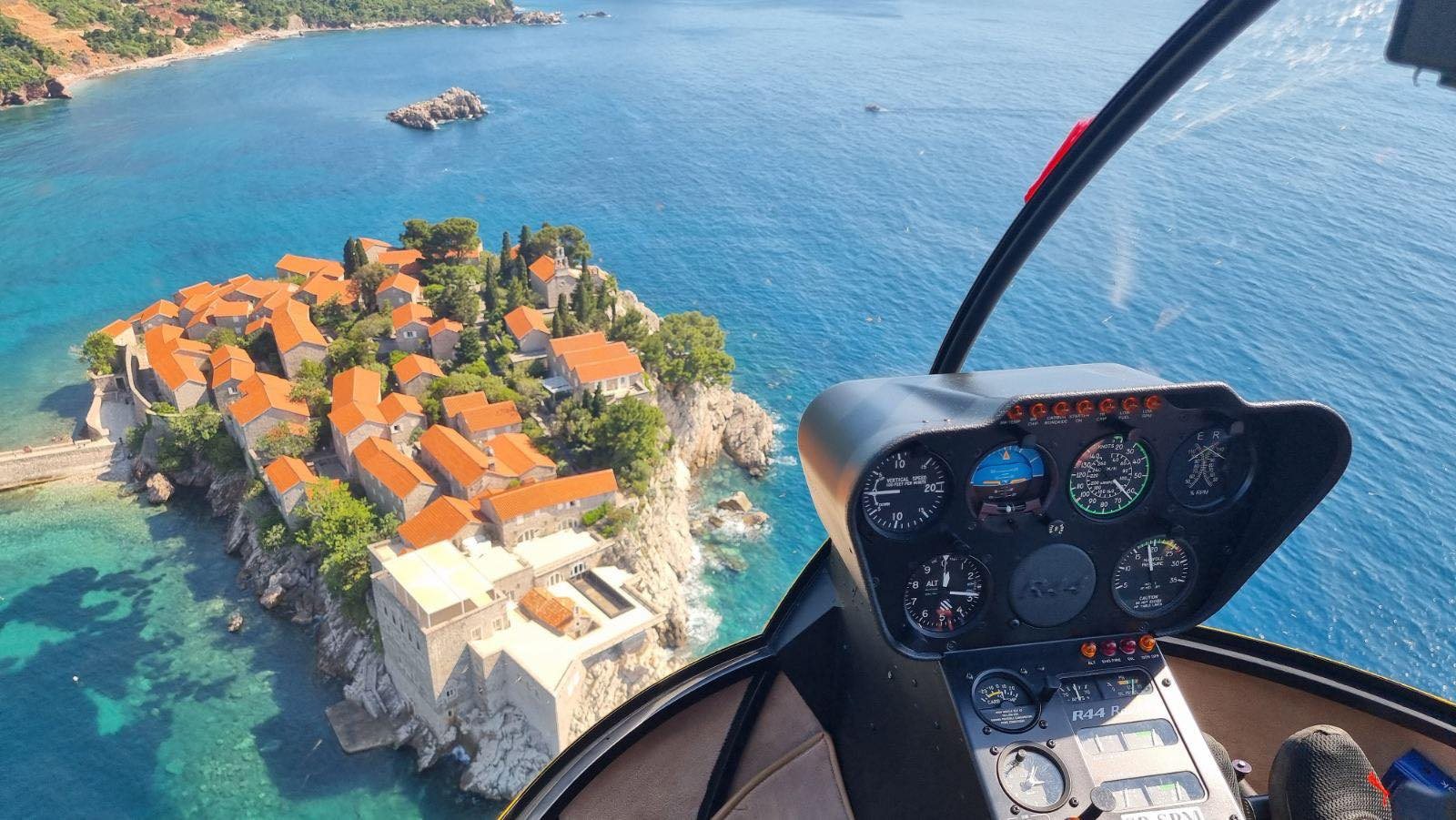 Helicopter training in Montenegro