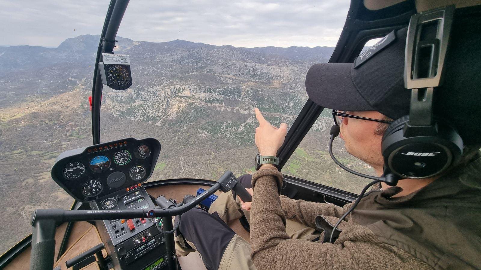 Helicopter training in Montenegro