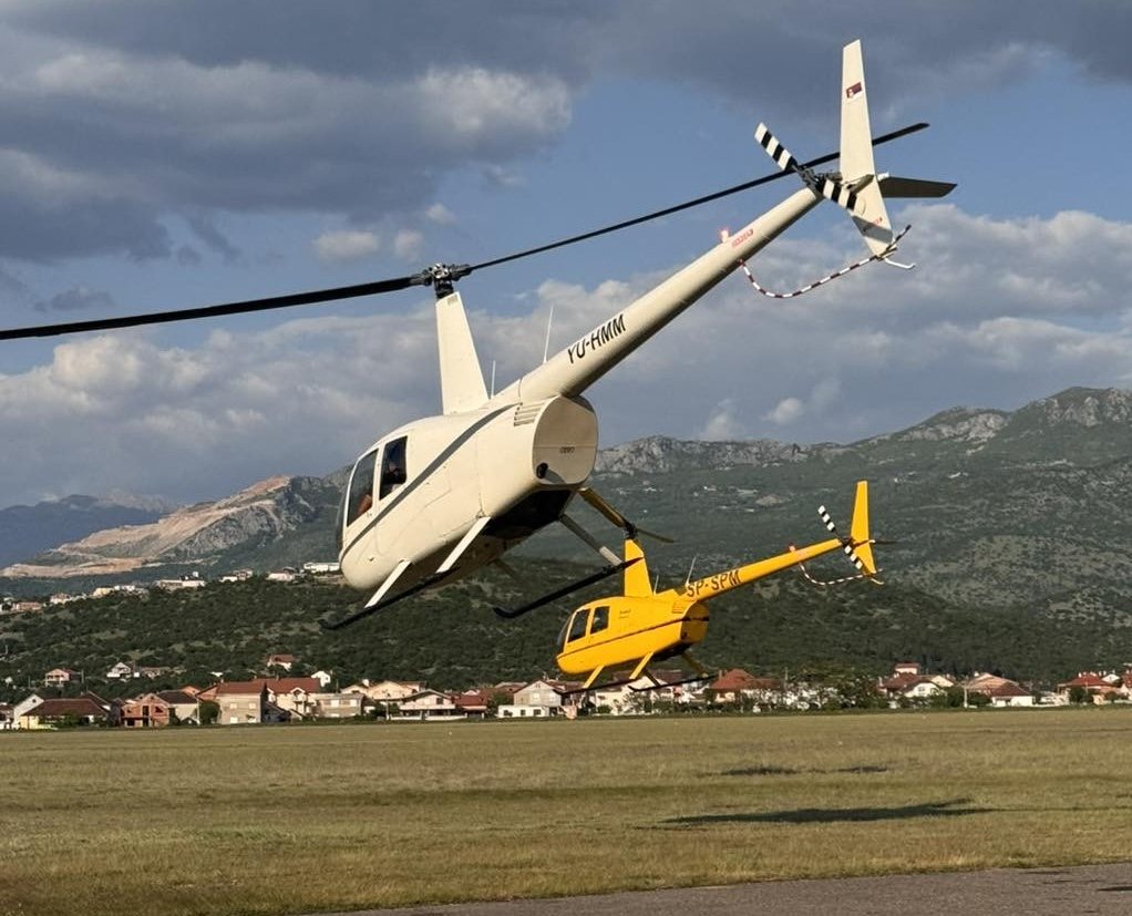 Helicopter training in Montenegro