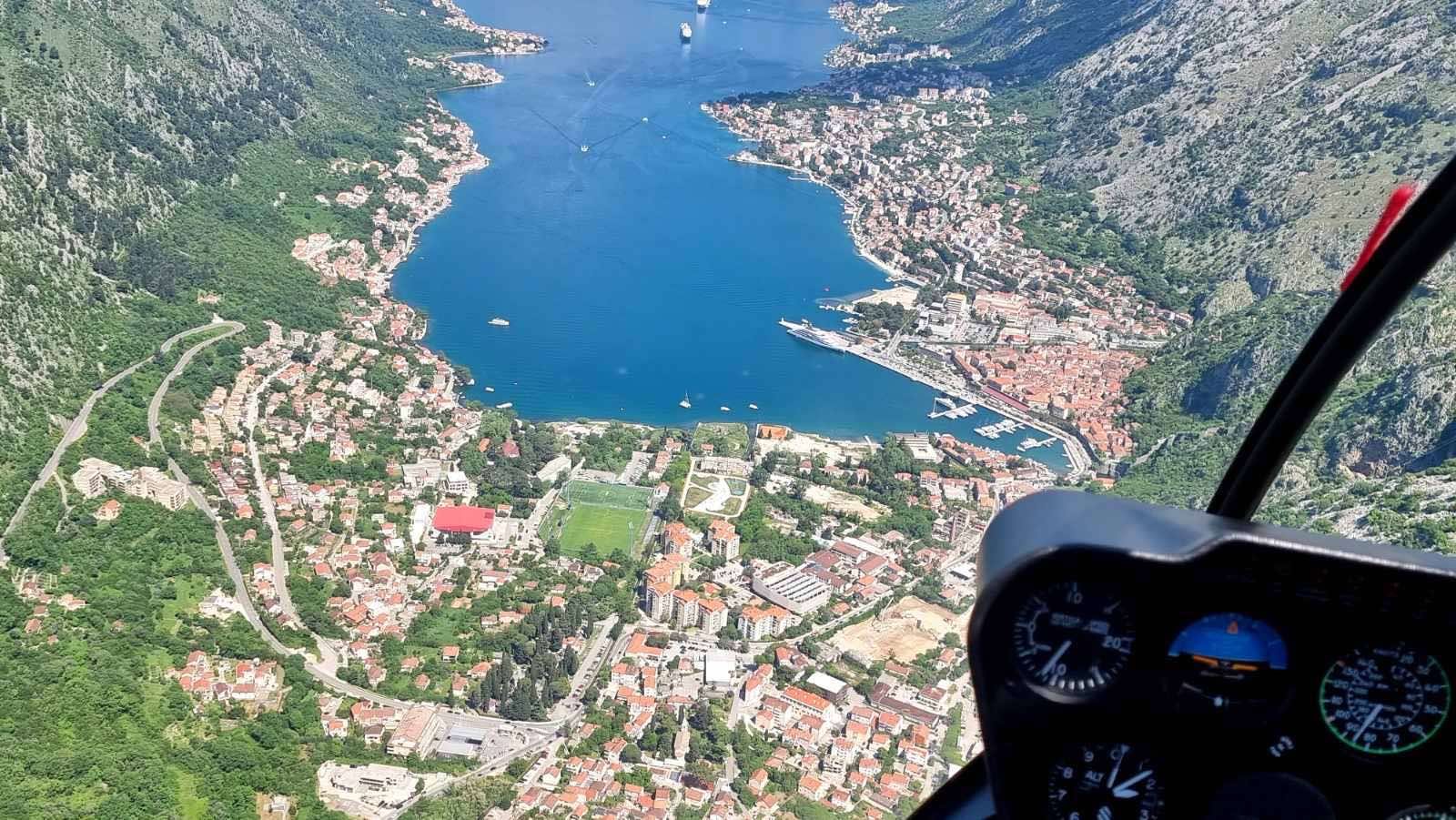 Helicopter training in Montenegro