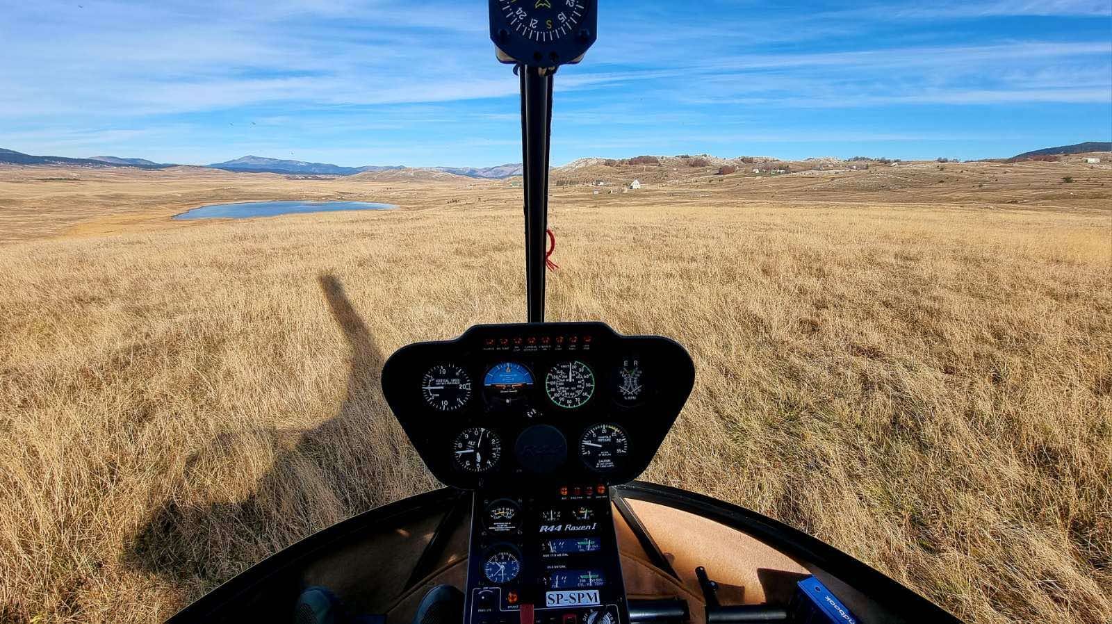 Helicopter training in Montenegro