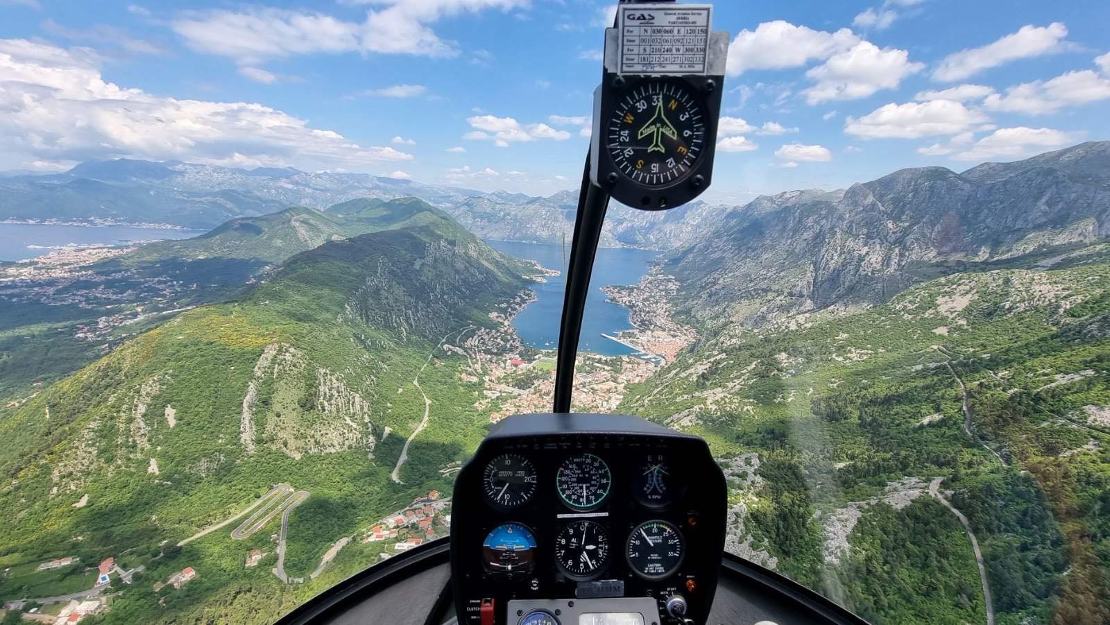 Helicopter training in Montenegro