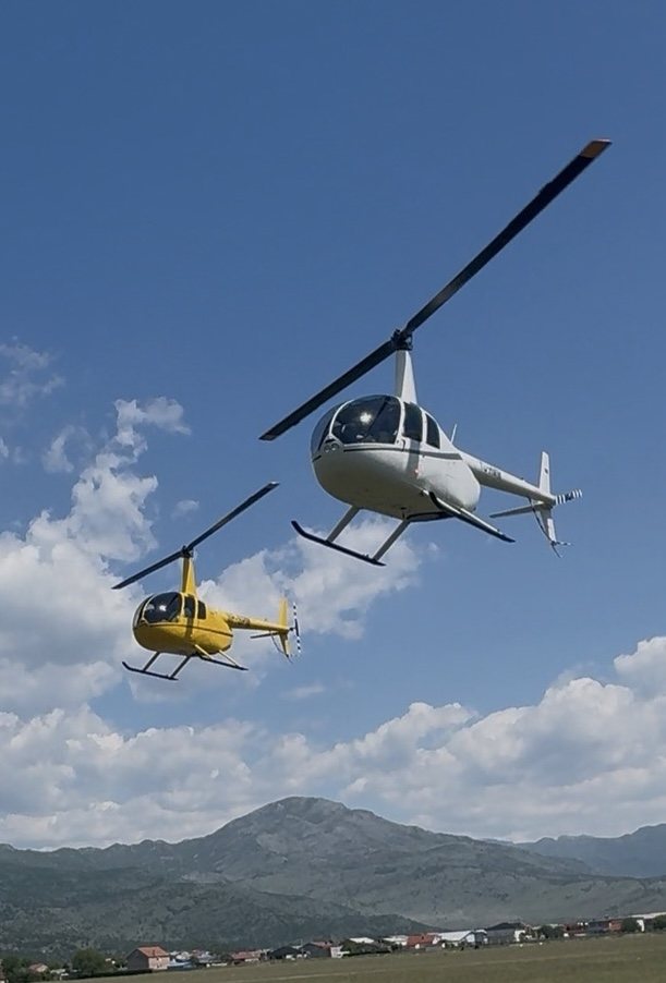 Helicopter training in Montenegro
