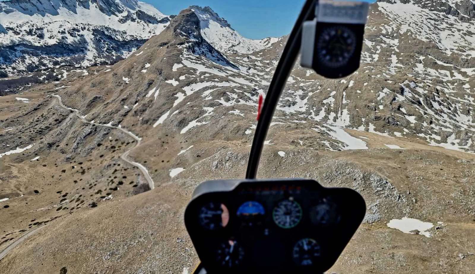 Helicopter training in Montenegro