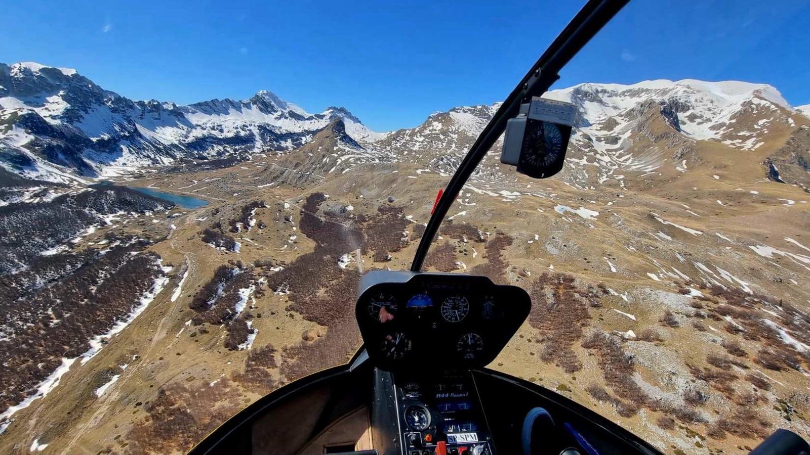 Helicopter training in Montenegro