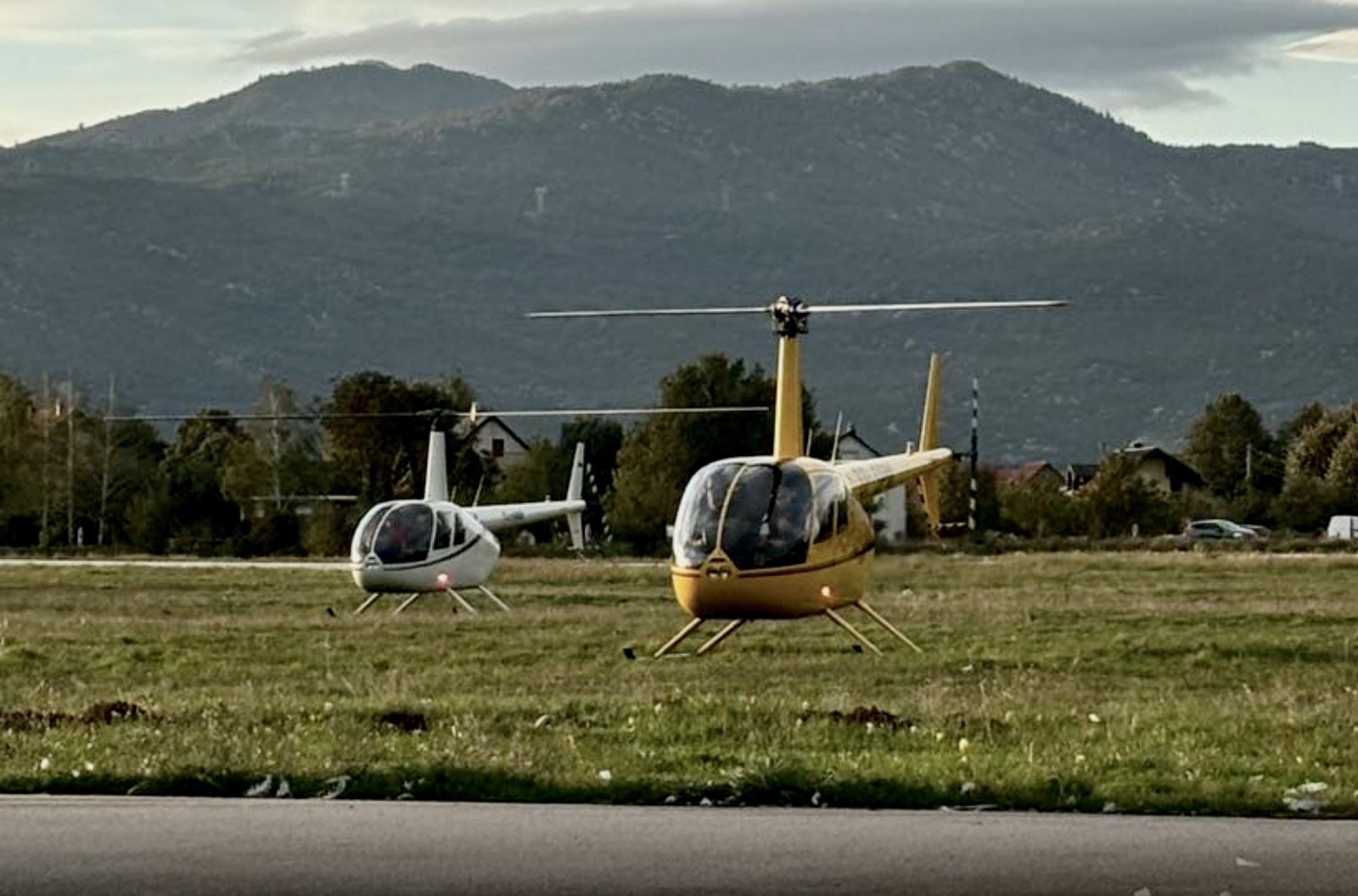 Helicopter training in Montenegro