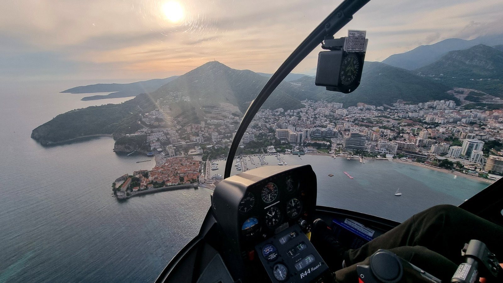 Helicopter training in Montenegro