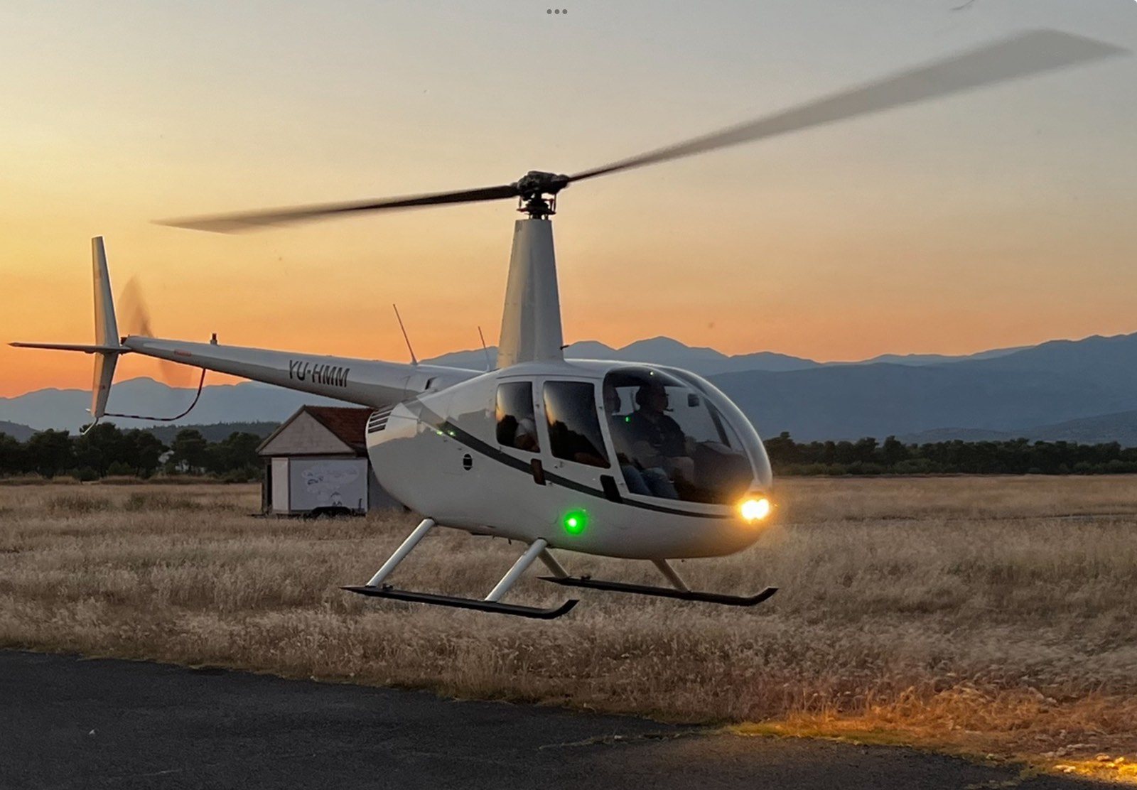 Helicopter training in Montenegro