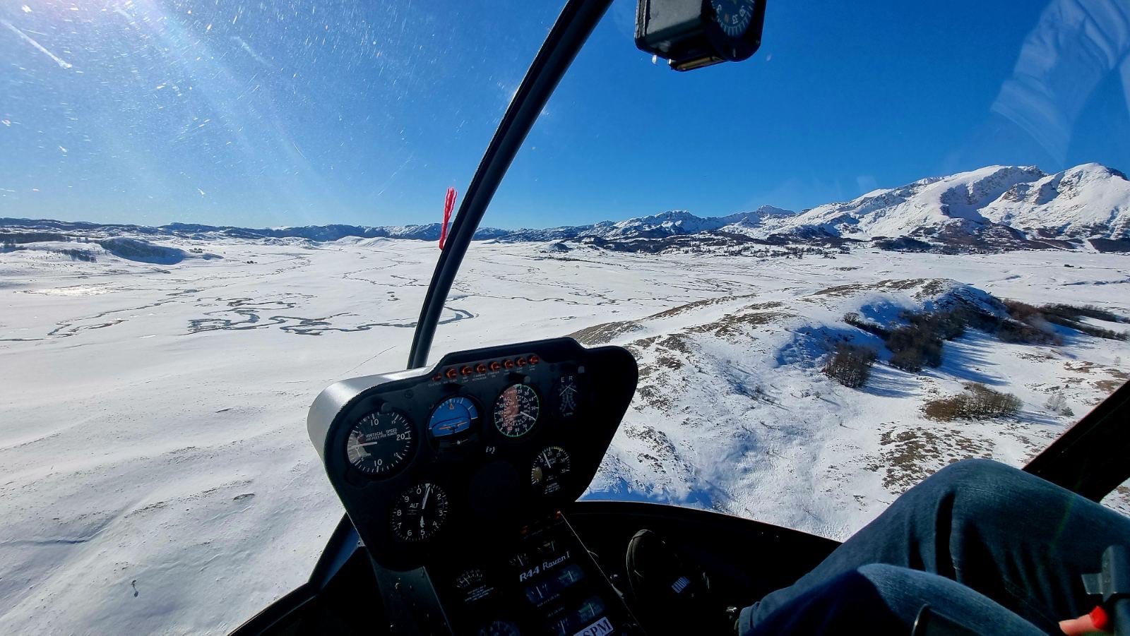 Helicopter training in Montenegro