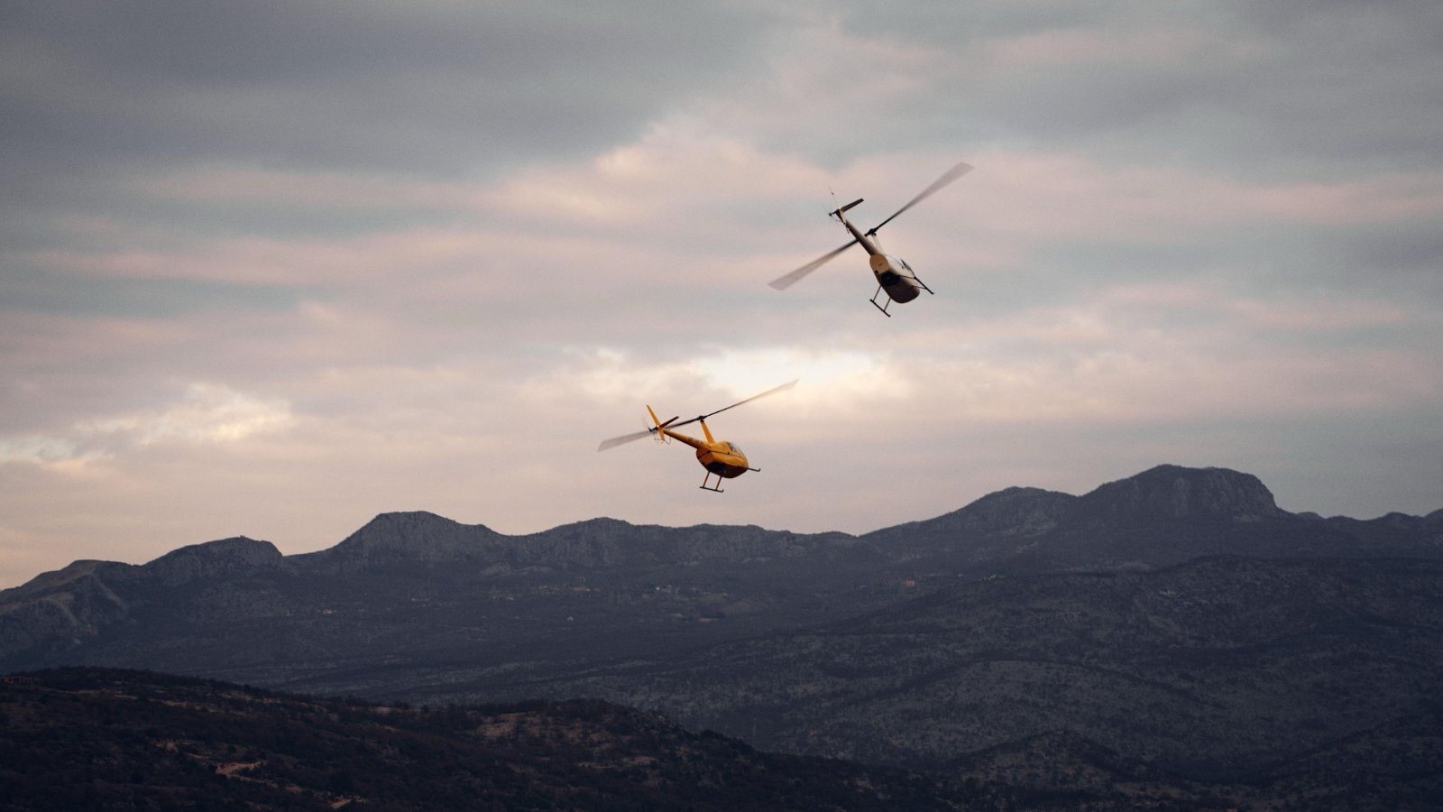 Helicopter training in Montenegro