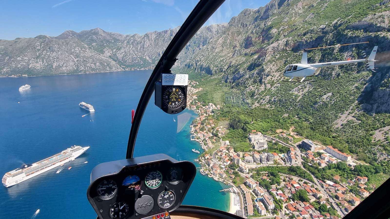 Helicopter training in Montenegro