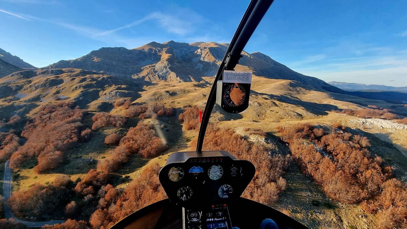 Helicopter training in Montenegro