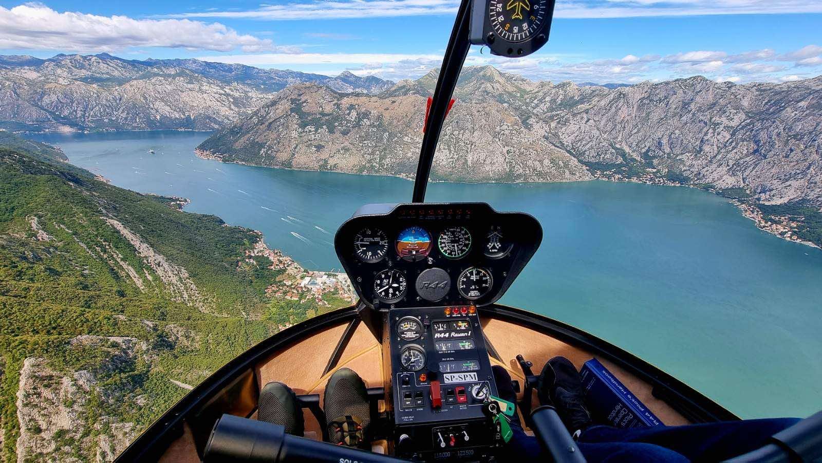 Helicopter training in Montenegro