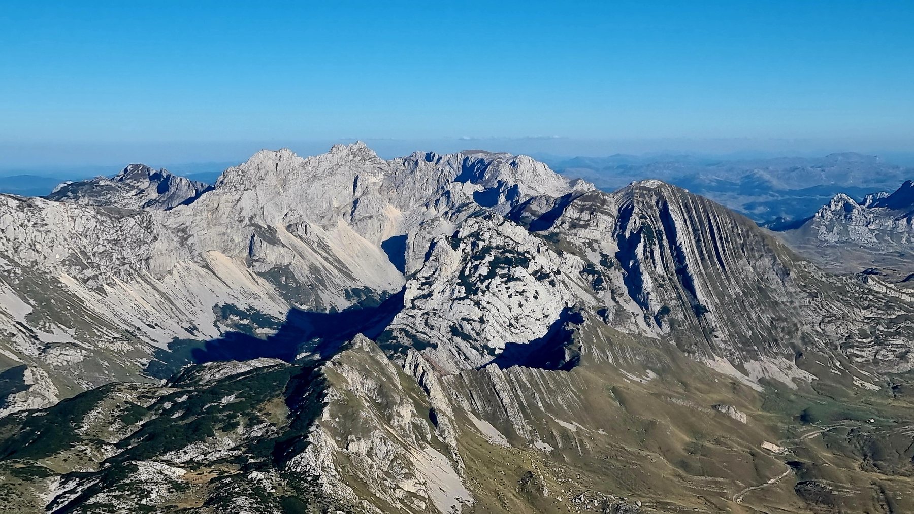 Mountain landscape from the air